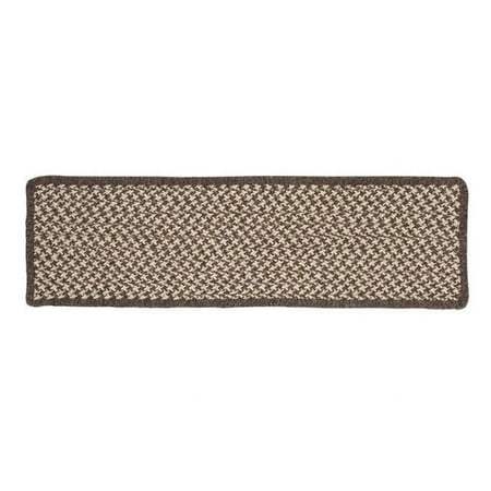 Colonial Mills HD36A008X028S Natural Wool Houndstooth - Espresso Stair Tread -set 13 Rug