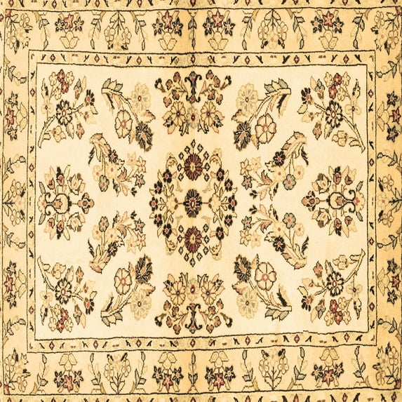 Ahgly Company Indoor Square Persian Brown Traditional Area Rugs, 8' Square