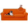 thumbnail image 1 of Funda para Sofá U-NICE HOME Stretch para 2 Plazas Naranja Lavable, 1 of 7