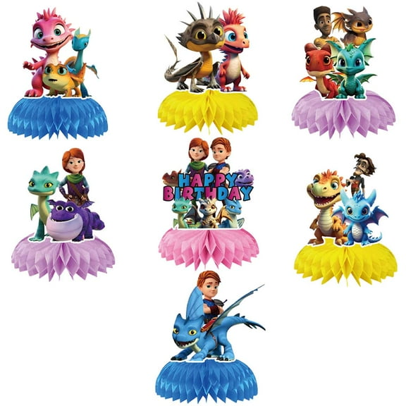 Rescue Riders Honeycomb Centerpieces Table Toppers Decorations for Birthday Party Decor Supplies