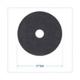thumbnail image 2 of Boardwalk High Performance Stripping Floor Pads, 17" Diameter, Grayish Black, 5/Carton -BWK4017HIP, 2 of 2