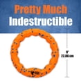 thumbnail image 2 of Anillo indestructible con patas de hierro para perros, naranja, para masticar, 2 of 6