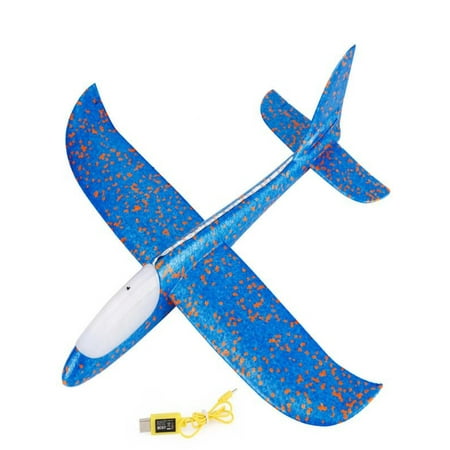 Flying Tigers Aircraft - OkrayDirect Foam Throwing Glider Airplane LED Night Flying Aircraft Toy Airplane Model Gift