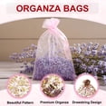 thumbnail image 3 of Uxcell Organza Bag, Sheer Flower Heart Mesh Bags Drawstring Gift Bags Bulk Party Favor Bag Jewelry Pouches Red-Gold 4" x 5", 3 of 6