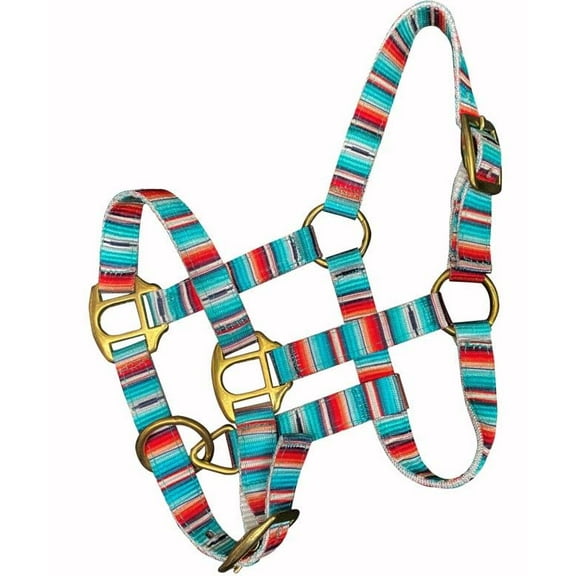 Showman Foal/Mini Serape Print Nylon Halter