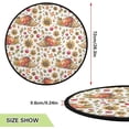 thumbnail image 2 of Coolnut Autumn Pumpkin Cornucopia Christmas Tree Mats Waterproof Tree Skirt, Thanksgiving Day Sunflower Xmas Tree Stand Tray Mat Floor Protector Pad for Holiday Party Decoration, 28.3", 2 of 6