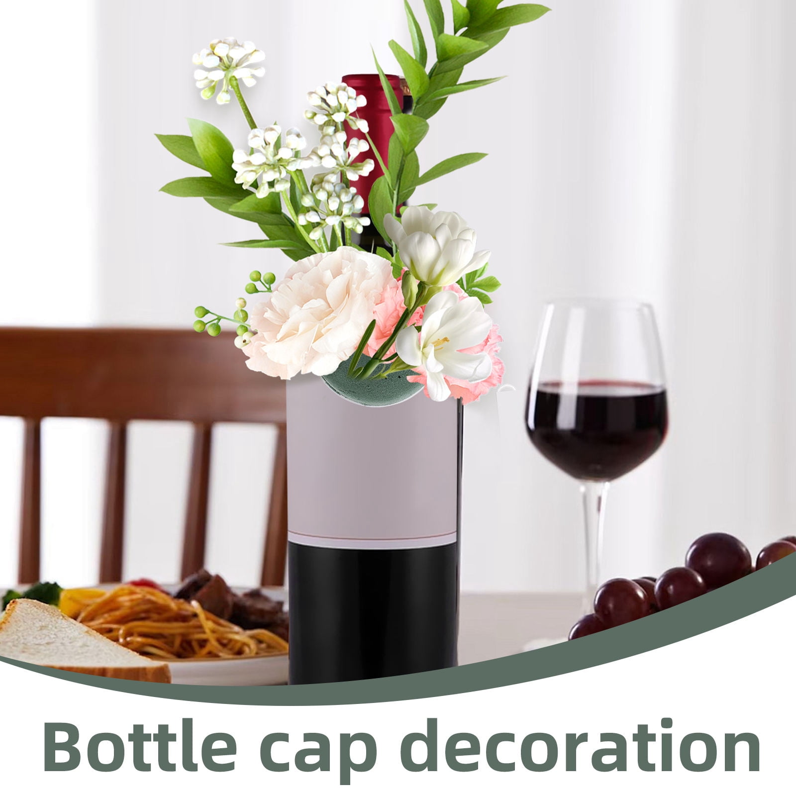 WORGEOUS 12pcs Mini Floral Foam Flower Arranging Foam Blocks Round Floral Foam Mud Wedding Decorations Floral Arrangement Centerpieces For Bottle Decor