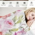 thumbnail image 3 of ARISTURING  Watercolor Flower Throw Blanket Colorful Botanical Floral Printed Blanket Super Soft Flannel Throw Blanket Lightweight Fluffy Plush Fuzzy Bed Blanket for Bedding Sofa and Travel, 3 of 6