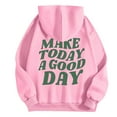 thumbnail image 4 of YUELONGHU Women Casual Hoodie Sweatshirt for Women Women Make A Day Hoodie Graphic Print Hoodie Drop Shoulder Hooded Sweatshirt Pullover Xxl, 4 of 5