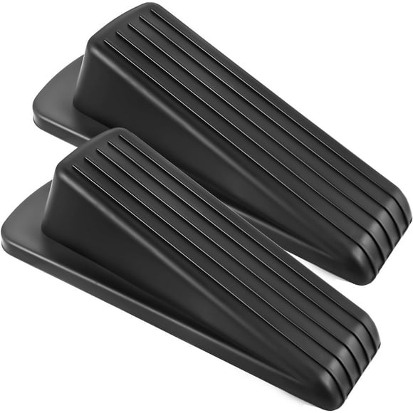 EcoNesxp Door stop high quality rubber door stop wedge door gap suitable for the bottom of the door on the floor 2 pack
