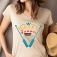 thumbnail image 4 of Happy Summer Rowing T-Shirt – Vintage Boat and Oars Graphic Tee, White, Size S, 4 of 6