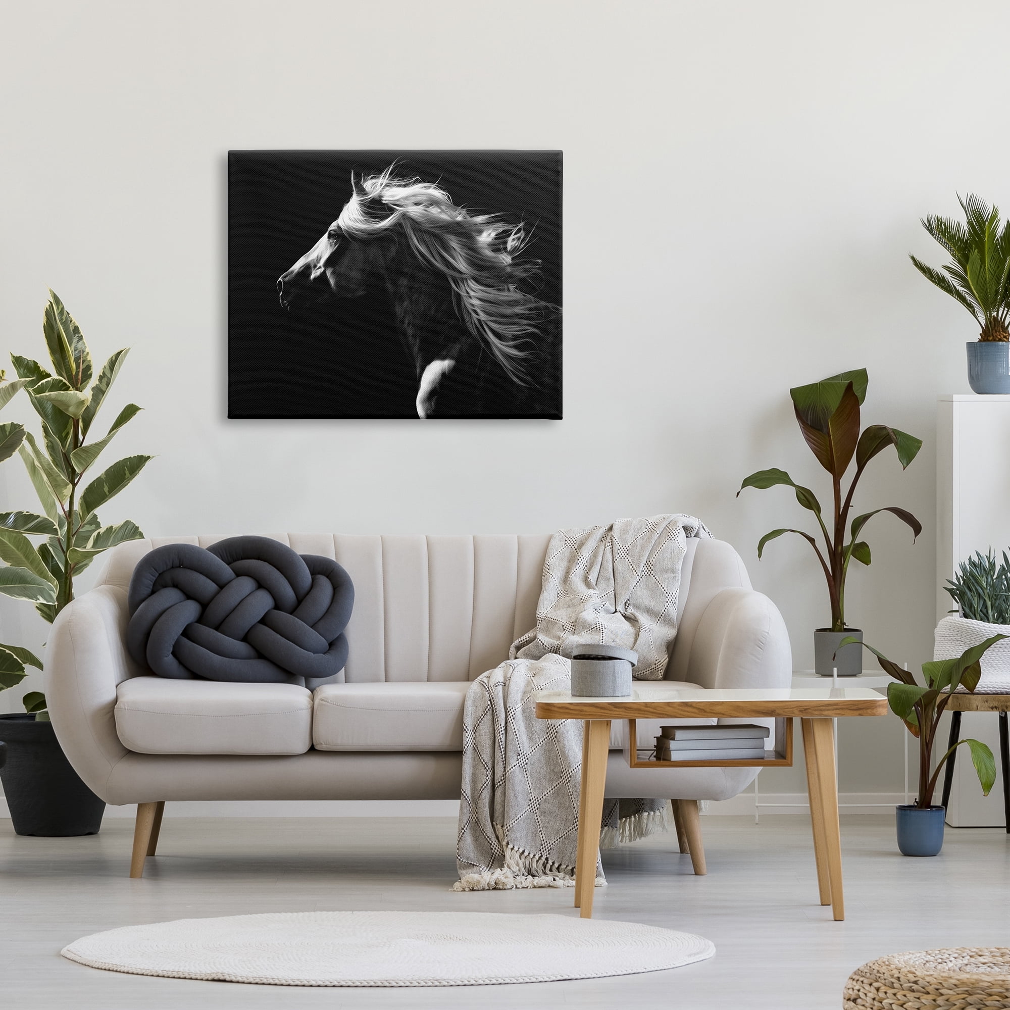Stupell Industries Windblown Stallion Mane Animals & Insects Photography Gallery Wrapped Canvas Art Print Wall Art, 40 x 30