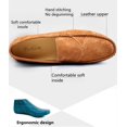 thumbnail image 2 of Xishao Mocasín clásico de Hombre Mocasines de Ante Suave y cómodo Zapatos de Deslizamiento de conducción Plano Minimalista británico Rojo 38 EU 9.45''Tacón a Punta Xishao ropa, 2 of 2