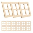thumbnail image 3 of MRLESS 15pcs Miniature Dollhouse Window Frames Set, Model Doll House Furniture for DIY Bedroom Accessories, 3 of 8