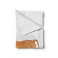 thumbnail image 2 of Dog Soft Flannel Fleece Throw Blanket, Kitten Playing with Stafford Puppy Animal Friendship Domestic Pet Lover Print, Cozy Plush for Indoor and Outdoor Use, 60" x 80", Oange Brown White, by Ambesonne, 2 of 6