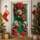thumbnail image 1 of Seyotauo Merry Christmas Door Cover 35x71 Christmas Gift Box Present Hanging Banner Decoration Winter Holiday Bow Window Door Cover Stripes Ornaments Year Party Home Wall Outdoor, 1 of 6