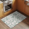 thumbnail image 3 of Turquoise Farmhouse Entryway Rug 2x3 Area Rug Washable Indoor Doormat Small Bathroom Rugs Low Pile Accent Throw Rugs Vintage Flower Leaf Botanical Plant Floor Carpet for Kitchen Bedroom Entrance, 3 of 9