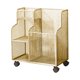 thumbnail image 3 of Carrito de almacenamiento con ruedas para colchonetas de espuma Oro, 3 of 8
