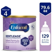 Enfamil Gentlease Baby Formula, Clinically Proven to Reduce Fussiness, Crying, Gas & Spit-up in 24 hours, Brain-Building Omega-3 DHA & Choline, Baby Milk, 79.6 Oz Powder Can