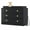 Black, variant on NEILA Nursery Dresser with 6 Drawers and Changing Table Feature - Removable Top and Power Outlets for Convenient Baby Care