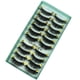 thumbnail image 1 of Fiudx Liquidación de ahorros de verano Pestañas Pestañas 3D Pestañas gruesas 10 pares de fibra de alta calidad, 1 of 3