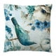 thumbnail image 3 of 4 piezas estilo azul tinta flor pájaro funda de almohada de lino coche sofá, 3 of 5