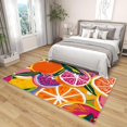 thumbnail image 4 of 5x7 Rug, Fruit Rug Washable Non Slip Soft for Living Room Bedroom, Cute Cartoon Colorful Area Rug, Multicolor Fruit Carpet, Fruit Home Decor & Gifts, 4 of 7