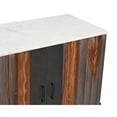 thumbnail image 4 of Greystone and Black Powdercoat Industrial Wood Four Door Credenza, 4 of 5