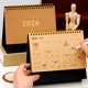 thumbnail image 4 of Calendario de escritorio 2026 estilo retro, papel grueso, planificador de gestión del tiempo, oficina en casa, escuela, planificador de horarios diarios, 4 of 7