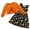 Orange, variant on GYRATEDREAM Toddler Girl Sleeveless Dresses and Long Sleeve Ruffle Cardigan 2 Piece Halloween Outfits