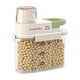 thumbnail image 2 of Grain Storage Container | Airtight Double-Sealed Food Grade PET | Wide Mouth Dispenser with Funnel Spout & Handle | Transparent Portable Cereal Organizer | Multiple Sizes | 1 Piece | 21x9.5x23-33cm, 2 of 5