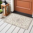 thumbnail image 4 of Beige Boho Entryway Rug 2'x3'&nbsp; Non Slip Front Door Mats, Middle Century Ethnic Vintage Abstract Entrance Rugs Indoor Outdoor Carpet, Washable Floor Mats Small Area Rug for Bedroom Kitchen, 4 of 8