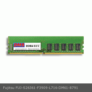 DMS Compatible/Replacement for Fujitsu S26361-F3909-L716 PRIMERGY RX1330 M4 16GB DMS Certified Memory DDR4-2666 (PC4-21300) 2048x72 CL19  1.2v 288 Pin ECC DIMM -