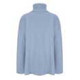 thumbnail image 4 of cfhntfmh Oversized Sweater for Women Turtleneck Long Sleeve Casual Knit Pullover Tops Fall Winter Outfits for Women（Sky Blue,Small), 4 of 6