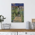 thumbnail image 4 of HFDF The Artist's Garden at Vetheuil by Claude Monet Impressionist Modern Art Canvas Art Home Art - 20x24inch Framed, 4 of 7