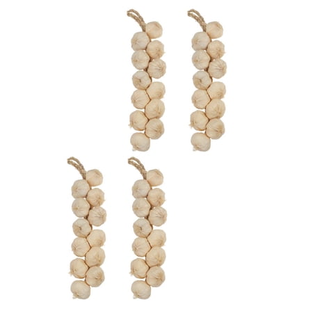 Minkissy Garlic Hanging ng Simulated Garlic Hanging ng Foam 4Pcs