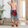 thumbnail image 2 of Sikiie Sunset Rose Elegance Pajama Pants Men, PJ Bottoms, Sleep & Lounge Pants-X-Large, 2 of 6