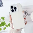 thumbnail image 1 of Luxury Liquid Jelly Silicone Phone Case For iPhone 13 14 15 16 Pro Max Case for iPhone 11 12 Pro Max 14 15 Plus Protection Cover White For iPhone 14 ProMax, 1 of 6
