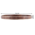 thumbnail image 4 of Japanese Style Round Wooden Food Dish Fruit Serving Tray Service Plate for Home Kitchen Hotel Use 27cm, 4 of 5