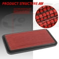 thumbnail image 2 of DNA Motoring AFPN-233-RD For 1986 to 2000 Lexus ES250 Toyota Camry Celica Corolla Rav4 Replacement Drop-In Air Filter Panel Red 87 88 89 90 91 92 93 94, 2 of 4