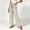 Khaki plus size wide leg pants a1, variant on BRELIL Women Plus Size Wide Leg High Waisted Trousers with Pockets Striped Casual Vacation Long Pants Baggy Palazzo Travel Outfits, Army Green 2XL