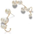 thumbnail image 2 of 2 Pcs/Set Pearl Earrings Pendant Ear Hook Simple Creative All-Match Retro Eardrop Jewelry Gift for Women, 2 of 2