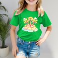 thumbnail image 2 of Short Sleeve Shirts for Girls Carnival Colour Printed Fashion Casual Shirts Oversized Summer Clothes for Teen Girls Girls Outfits 7-8 Years Summer&nbsp;Clothes, 2 of 4