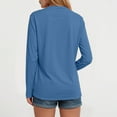 thumbnail image 6 of Hessimy Women's Long Sleeve Open Front Cardigan Button Down Ribbed Lightweight Knit Outerwear with Pocket(Blue,XL), 6 of 9