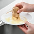 thumbnail image 1 of Bamboo  Scrub Brush Household Decontamination Brush Applied For Floors Showers Tile Toilets, 1 of 5