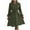 Army Green, variant on Kaemgyyd Dresser for Bedroom Long Sleeve Button down a Line Shirt Dress Casual Loose Tie Waist Flowy Midi Dresses