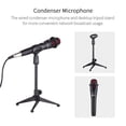 thumbnail image 3 of SK300 Live Sound Card External Voice Changer Audio Mixer Kit Built-in Rechargeable Battery Multiple Sound Effects with Microphone Mic Stand Earphone for Live Streaming Music Recording Sma, 3 of 7