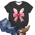 thumbnail image 4 of Puntoco Liquidación de blusas cortas para mujer, camisetas de manga corta con cuello redondo y estampado bonito a la moda para mujer, 4 of 4