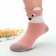 thumbnail image 4 of DEELLEEO 5pairs Children‘s Multicolor Cartoon Animal Design Fashionable And Versatile Cute 3d Student Socks, 4 of 7