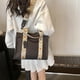 thumbnail image 4 of Bolso Bandolera Elegante Likrtyny lona para Mujer con Correa Ajustable negro, 4 of 9